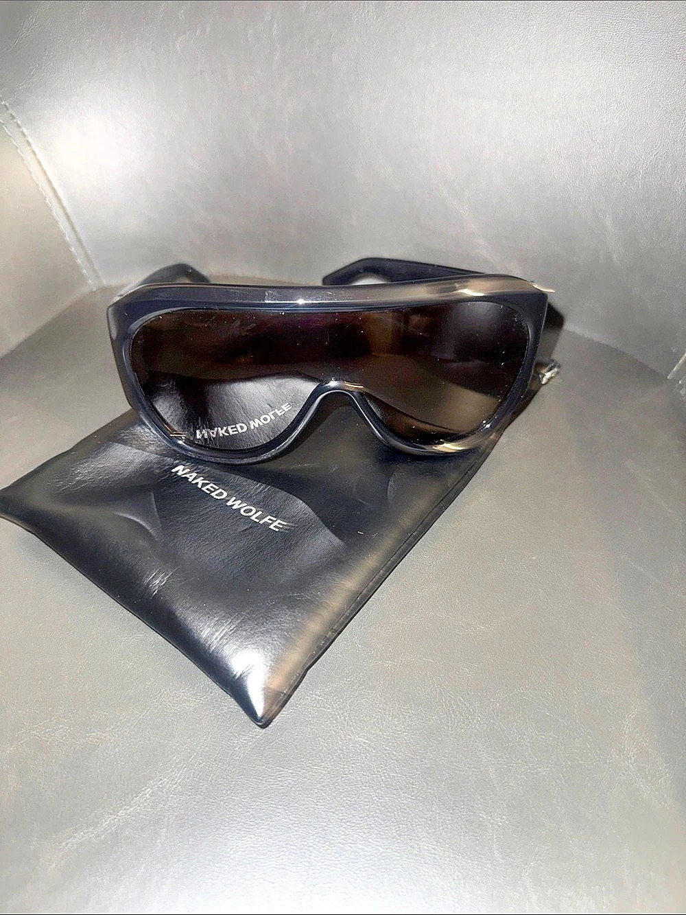 BRAND NEW!! Naked Wolfe Kim Black Sunglasses Black